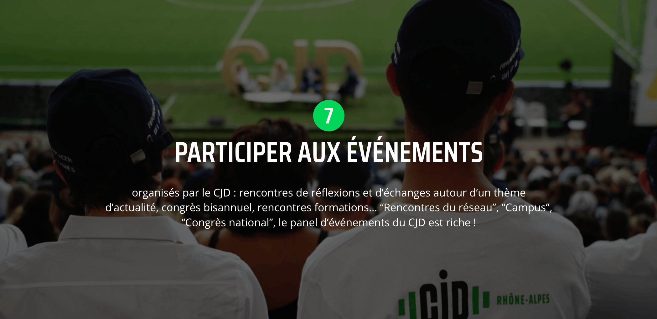 PARTICIPER AUX ÉVÉNEMENTS